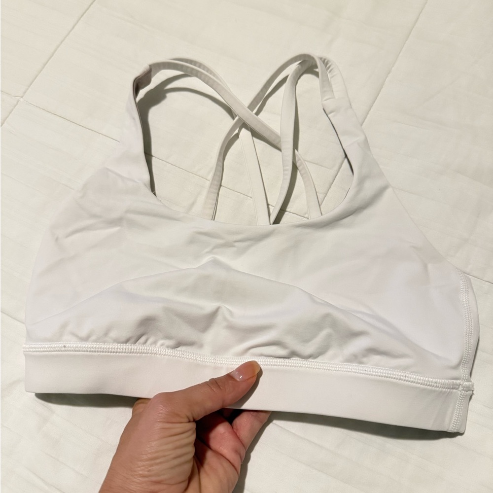 Lululemon Athletica White Sports Bra